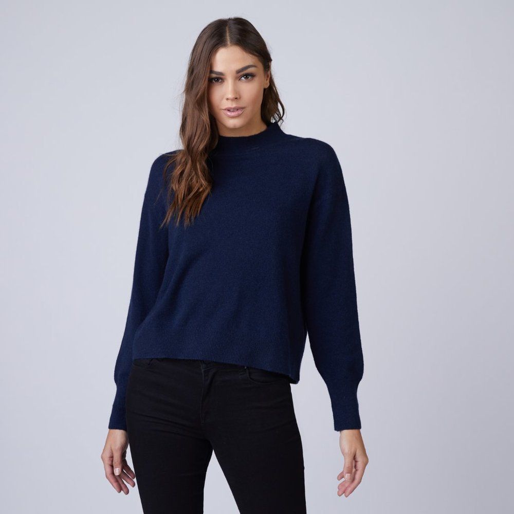 Figs Women Mock Neck Long Sleeve Sweater XS